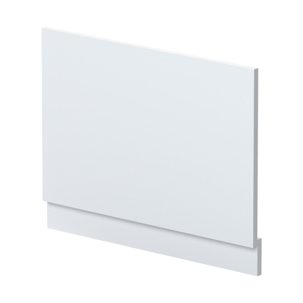 Nuie Urban 750mm Bath End Panel Contemporary Satin White MDF Painted Matt 560x730x36mm - JJ Building Materials