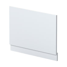 Nuie Urban 750mm Bath End Panel Contemporary Satin White MDF Painted Matt 560x730x36mm - JJ Building Materials