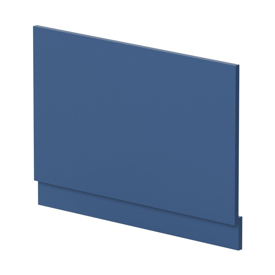 Nuie Urban 800mm Bath End Panel Contemporary Satin Blue MDF Painted Matt 560x780x36mm - JJ Building Materials