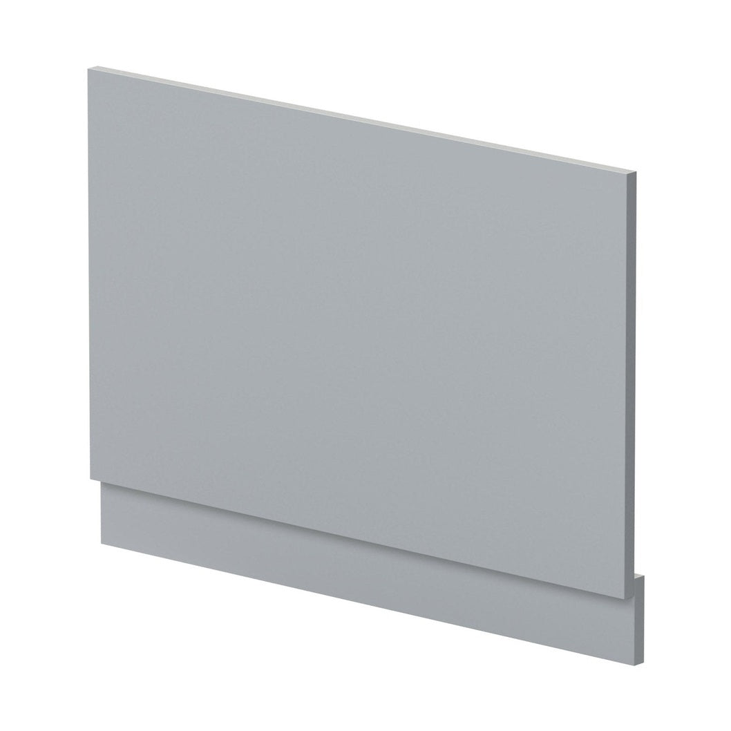 Nuie Urban 800mm Bath End Panel Contemporary Satin Grey MDF Painted Matt 560x780x36mm - JJ Building Materials