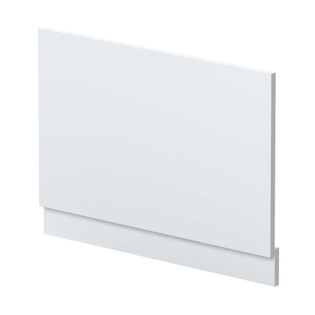 Nuie Urban 800mm Bath End Panel Contemporary Satin White MDF Painted Matt 560x780x36mm - JJ Building Materials