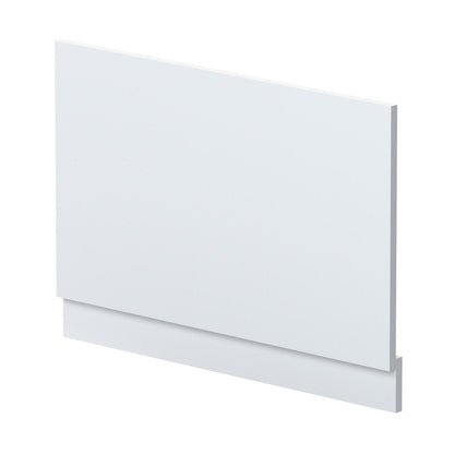 Nuie Urban 800mm Bath End Panel Contemporary Satin White MDF Painted Matt 560x780x36mm - JJ Building Materials