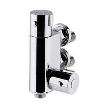 Nuie Vertical Thermostatic Bar Valve Contemporary Chrome Brass ABS 45x90x185mm - JJ Building Materials