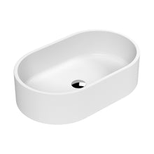 Nuie Vessels Oval Vessel Contemporary Matt White Vitreous China 145x565x350mm - JJ Building Materials