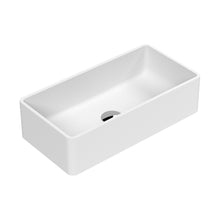 Nuie Vessels Rectangular Vessel Contemporary Matt White Vitreous China 120x465x235mm - JJ Building Materials