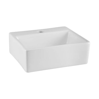 Nuie Vessels Rectangular Vessel Contemporary White Vitreous China 115x335x295mm - JJ Building Materials