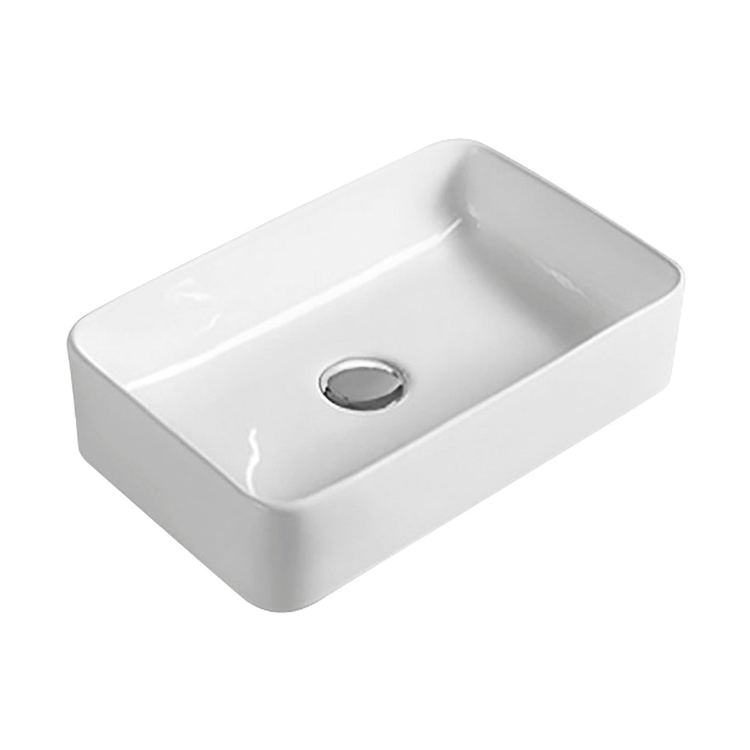 Nuie Vessels Rectangular Vessel Contemporary White Vitreous China 120x365x235mm - JJ Building Materials