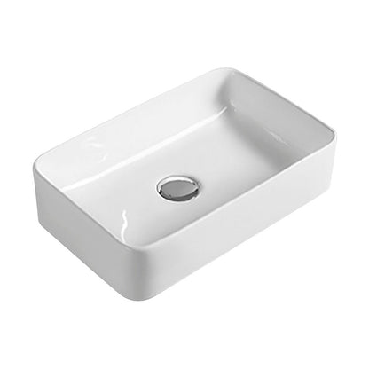 Nuie Vessels Rectangular Vessel Contemporary White Vitreous China 120x365x235mm - JJ Building Materials