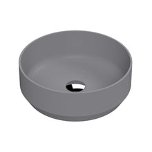 Nuie Vessels Round Vessel Contemporary Matt Grey Vitreous China 120x350x350mm - JJ Building Materials