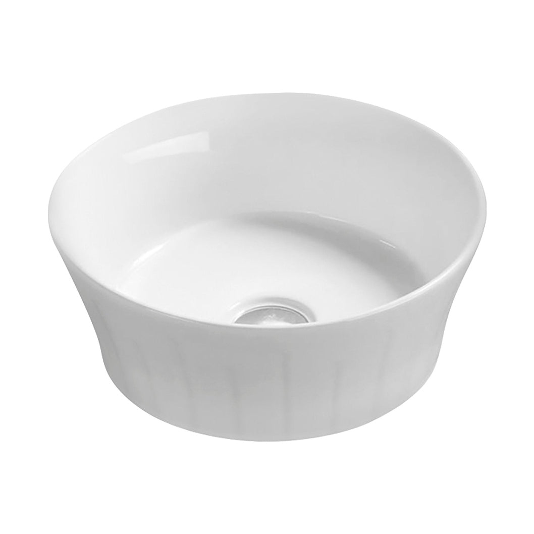 Nuie Vessels Round Vessel Contemporary White Vitreous China 140x360x360mm - JJ Building Materials