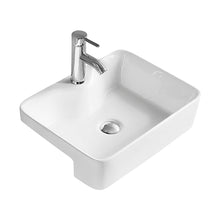 Nuie Vessels Semi-recessed Basin Contemporary White Vitreous China 130x480x370mm - JJ Building Materials