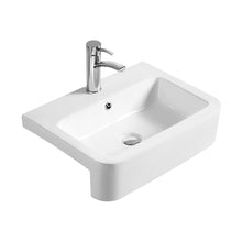 Nuie Vessels Semi-recessed Basin Contemporary White Vitreous China 155x570x415mm - JJ Building Materials