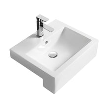 Nuie Vessels Semi-recessed Basin Contemporary White Vitreous China 168x530x440mm - JJ Building Materials