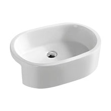 Nuie Vessels Semi-recessed Basin Contemporary White Vitreous China 185x570x405mm - JJ Building Materials