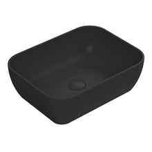 Nuie Vessels Square Vessel Contemporary Matt Black Vitreous China 135x455x325mm - JJ Building Materials