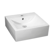 Nuie Vessels Square Vessel Contemporary White Vitreous China 160x470x450mm - JJ Building Materials