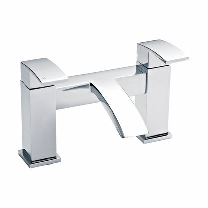 Nuie Vibe Bath Filler Contemporary Chrome Brass 127x229x138mm - JJ Building Materials