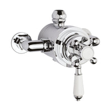Nuie Victorian Dual Thermostatic Shower Valve Traditional Chrome Brass 166x196x153mm - JJ Building Materials