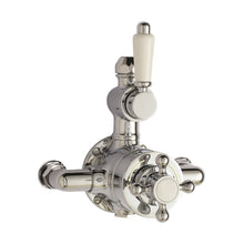 Nuie Victorian Twin Thermostatic Shower Valve Traditional Chrome Brass 160x149x136mm - JJ Building Materials