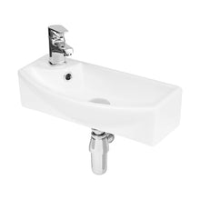 Nuie Wall Hung Basins Wall Hung Vessel Contemporary White Vitreous China 120x450x220mm - NBV161 - JJ Building Materials