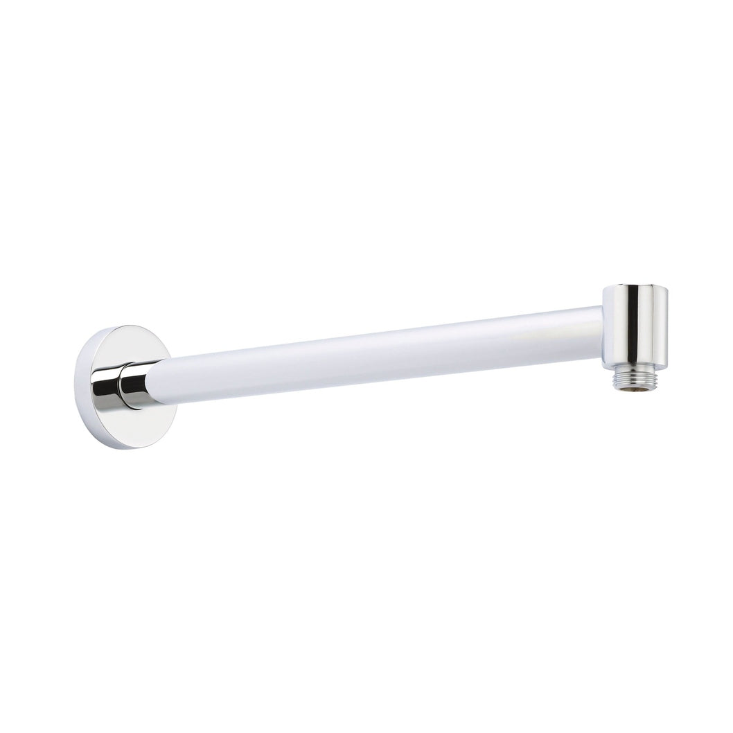 Nuie Wall-mounted Arm Contemporary Chrome Brass 55x55x328mm - JJ Building Materials