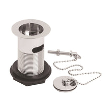 Nuie Wastes Basin Plug And Chain Contemporary Chrome Stainless Steel 60x60x88mm - JJ Building Materials