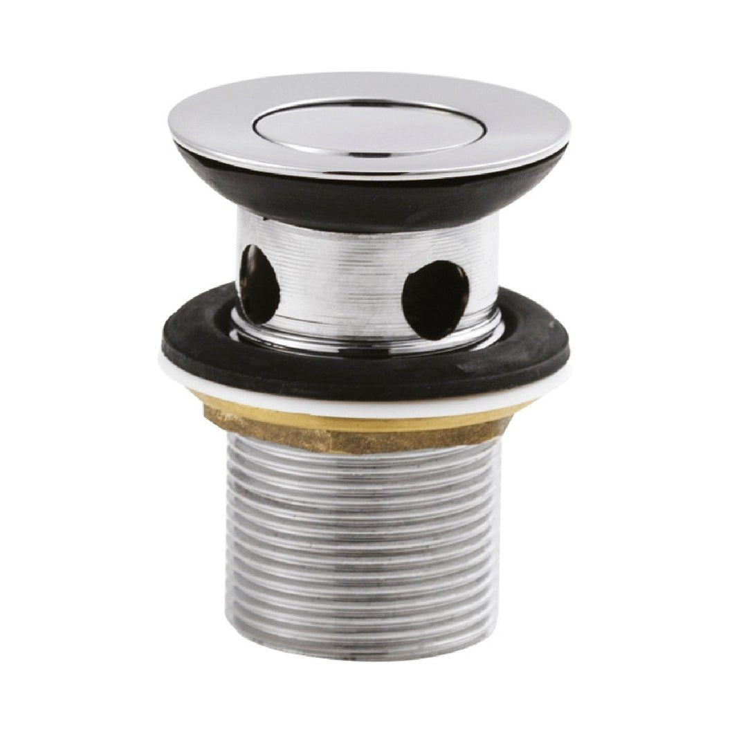 Nuie Wastes Flip Top Basin Waste Contemporary Chrome Brass 62x62x83mm - JJ Building Materials