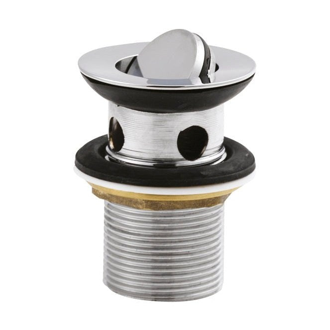 Nuie Wastes Flip Top Basin Waste Contemporary Chrome Brass 62x62x83mm - JJ Building Materials