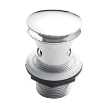 Nuie Wastes Push Button Basin Waste Contemporary Chrome Brass 82x61x61mm - E328 - JJ Building Materials