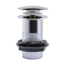 Nuie Wastes Push Button Basin Waste Contemporary Chrome Brass 82x61x61mm - E338 - JJ Building Materials
