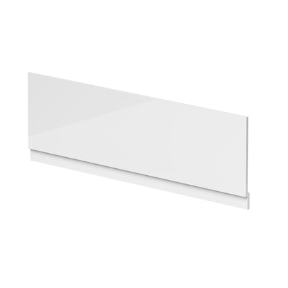 Nuie Waterproof Shower Bath Front Panel (1700mm) Contemporary Gloss White Pvc 560x1695x36mm - JJ Building Materials