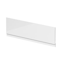 Nuie Waterproof Shower Bath Front Panel (1800mm) Contemporary Gloss White Pvc 1795x1795x36mm - JJ Building Materials