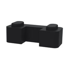Nuie Wetroom Accessories Black Wetroom Screen Support Foot Contemporary Brass 45x44x30mm - JJ Building Materials