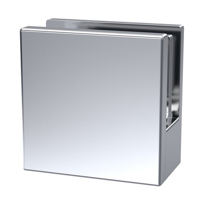 Nuie Wetroom Accessories Wetroom Screen Support Foot Contemporary Chrome Brass 45x44x30mm - JJ Building Materials