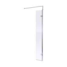 Nuie Wetroom Hinged Screen 300 X 1850mm Contemporary Chrome Aluminium 1850x322x27mm - JJ Building Materials