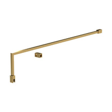 Nuie Wetroom Screen Support Arm Contemporary Brushed Brass Stainless Steel 15x150x1000mm - JJ Building Materials