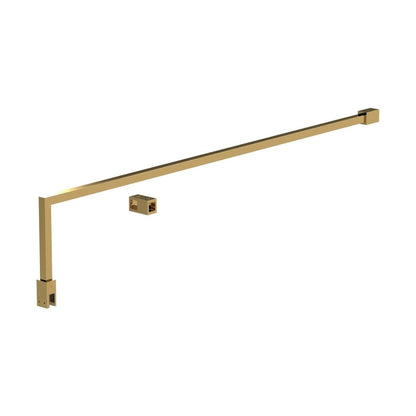 Nuie Wetroom Screen Support Arm Contemporary Brushed Brass Stainless Steel 15x150x1000mm - JJ Building Materials