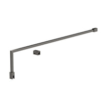 Nuie Wetroom Screen Support Arm Contemporary Brushed Pewter Stainless Steel 161x18x1008mm - JJ Building Materials