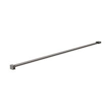 Nuie Wetroom Screen Support Bar Contemporary Brushed Pewter Stainless Steel 36x37x1202mm - JJ Building Materials