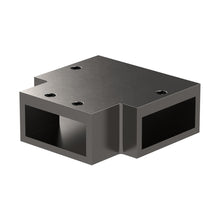 Nuie Wetroom T Piece Contemporary Brushed Pewter Stainless Steel 19x53x53mm - JJ Building Materials