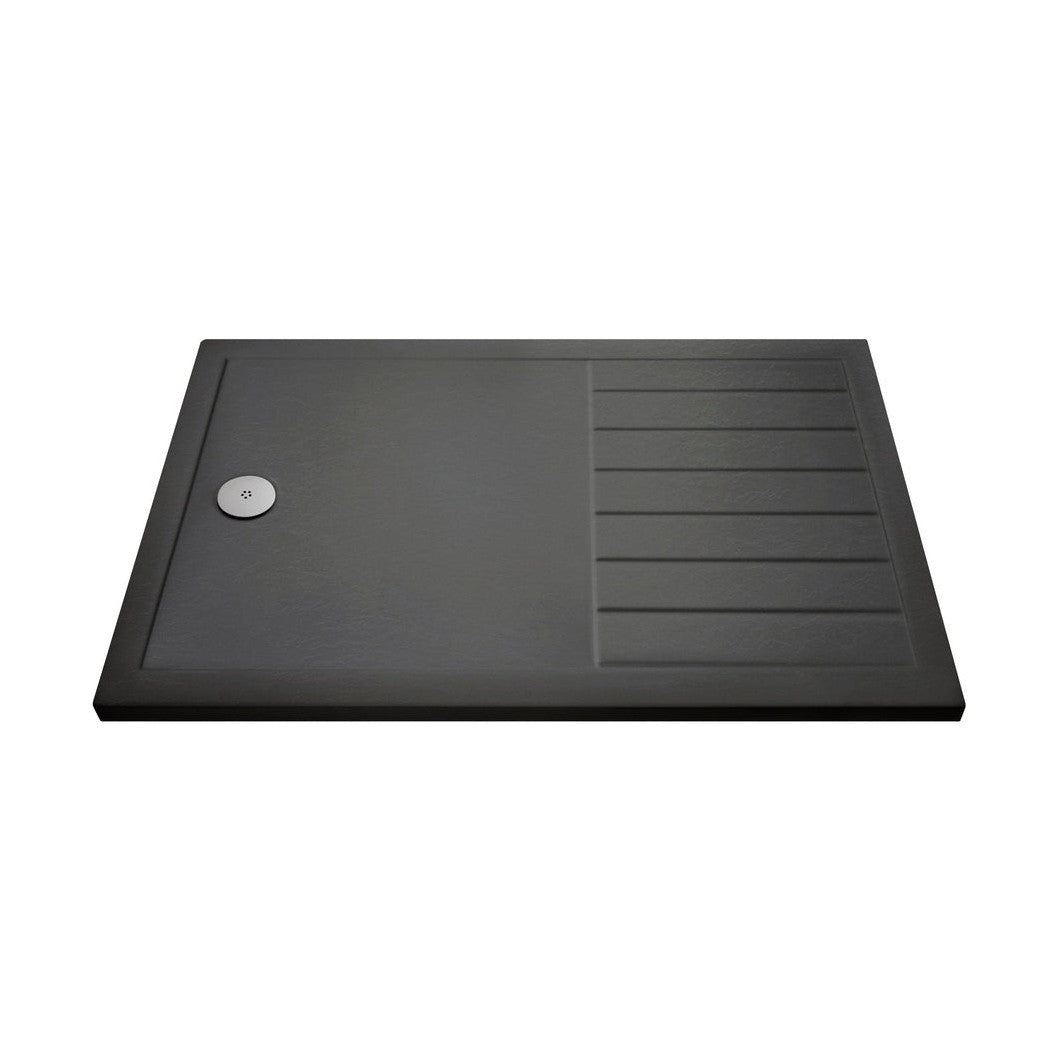 Nuie Wetroom Trays Rectangular Walk-in Shower Tray 1700 X 700 Contemporary Grey Slate Acrylic Capped ABS Caco3 And Pu - JJ Building Materials