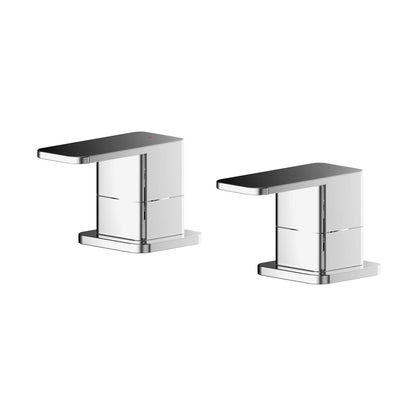 Nuie Windon 3/4" Side Valves Contemporary Chrome Brass 55x50x80mm - JJ Building Materials