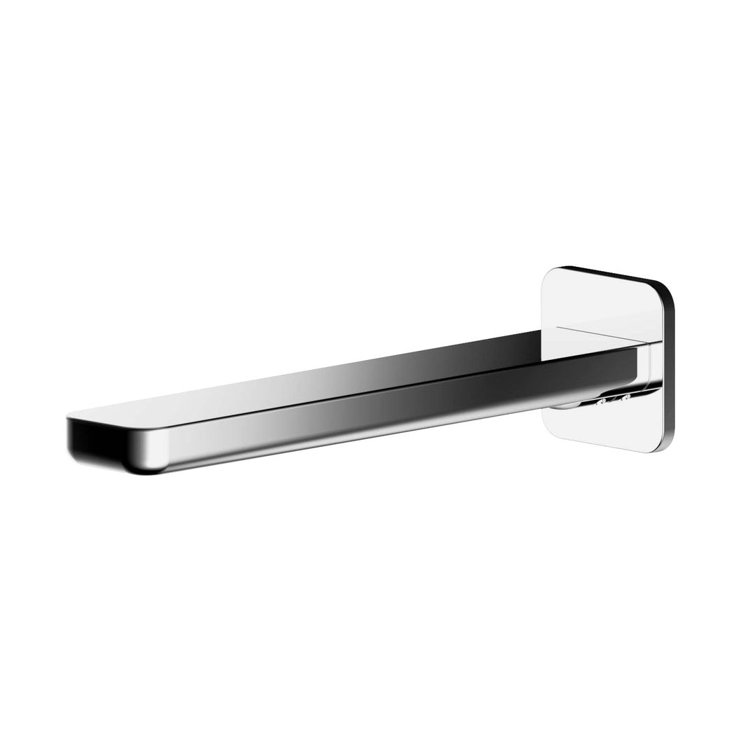 Nuie Windon Bath Spout Contemporary Chrome Brass 50x50x200mm - JJ Building Materials
