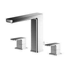 Nuie Windon Deck Mounted 3 Tap Hole Basin Mixer With Pop Up Waste Contemporary Chrome Brass 160x250x152mm - JJ Building Materials