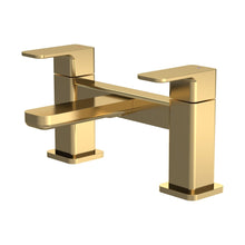 Nuie Windon Deck Mounted Bath Filler Contemporary Brushed Brass Brass 136x230x147mm - JJ Building Materials