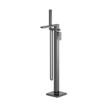 Nuie Windon Freestanding Bath Shower Mixer Contemporary Brushed Pewter Brass ABS,plastic 880x180x357mm - JJ Building Materials