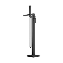 Nuie Windon Freestanding Bath Shower Mixer Contemporary Matt Black Brass ABS,plastic 880x180x357mm - JJ Building Materials