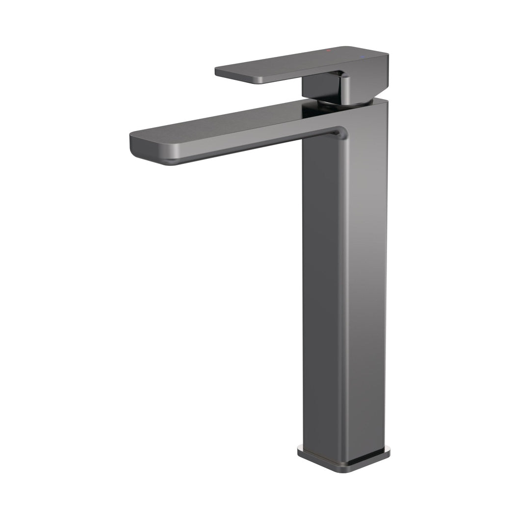 Nuie Windon High-rise Mono Basin Mixer (no Waste) Contemporary Brushed Pewter Brass,plastic 290x50x192mm - JJ Building Materials