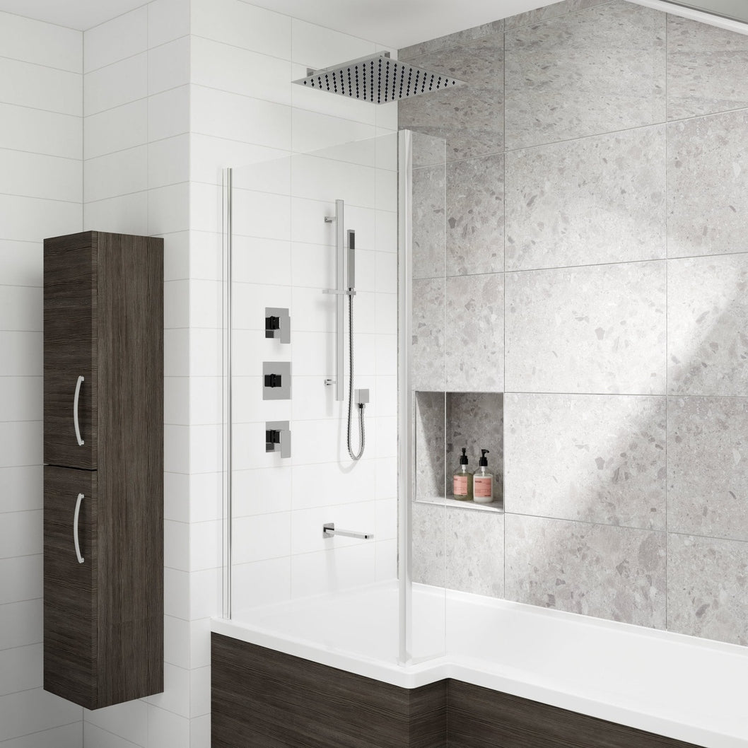 Nuie Windon Manual Shower Valve Contemporary Chrome Brass ABS 120x80x113mm - JJ Building Materials