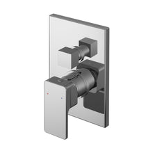 Nuie Windon Manual Shower Valve With Diverter Contemporary Chrome Brass ABS 180x115x110mm - JJ Building Materials